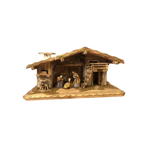 Kostner Nativity Set 7 pieces in the stable Villach