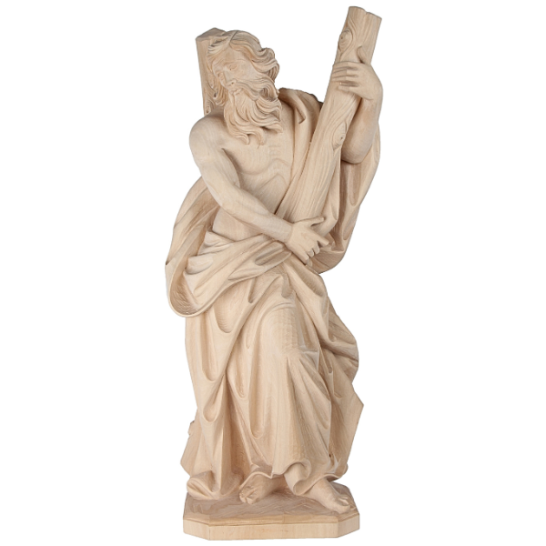 Heiliger Andreas_holzgeschnitzt_natur