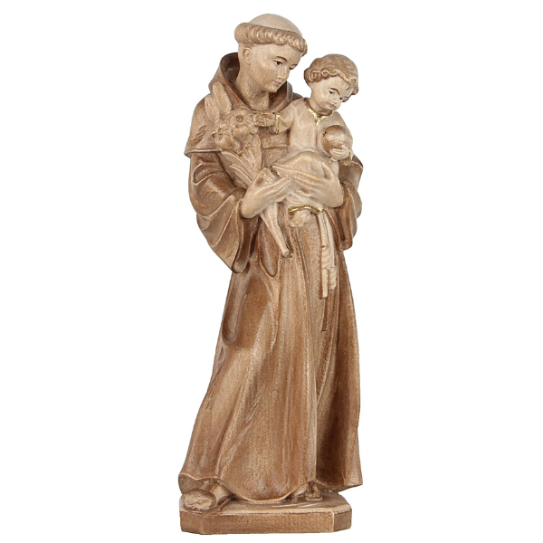 Heiliger Antonius_holzgeschnitzt_gebeizt