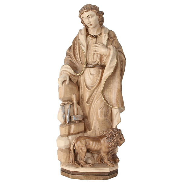 Heiliger Daniel_holzgeschnitzt_gebeizt