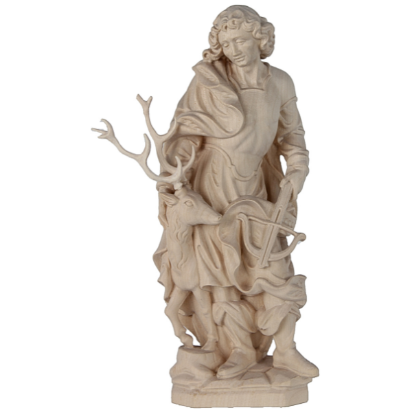 Heiliger Hubertus_holzgeschnitzt_naturbelassen