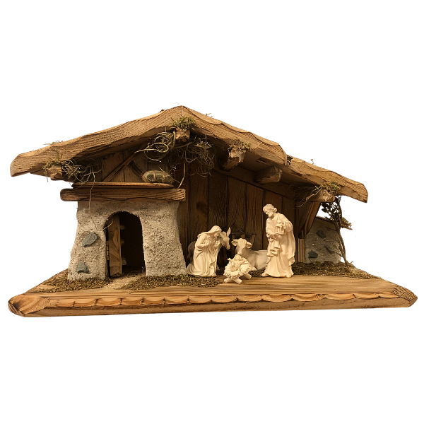Kostner Krippenset 7 teilig im Stall Allgäu
