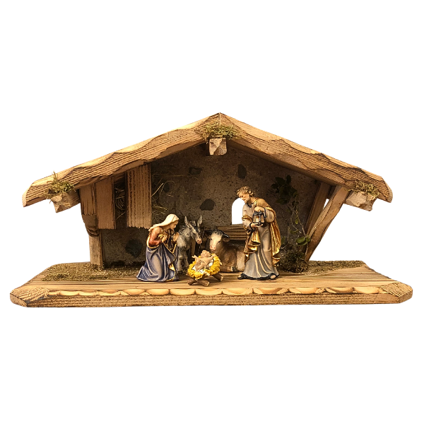 Kostner Krippenset 7 teilig im Stall Graz