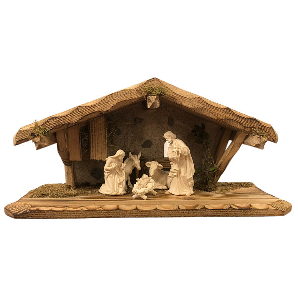 Kostner Krippenset 7 teilig im Stall Graz