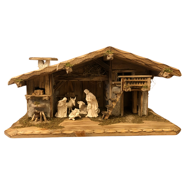 Kostner Nativity Set 7 pieces in the stable Villach