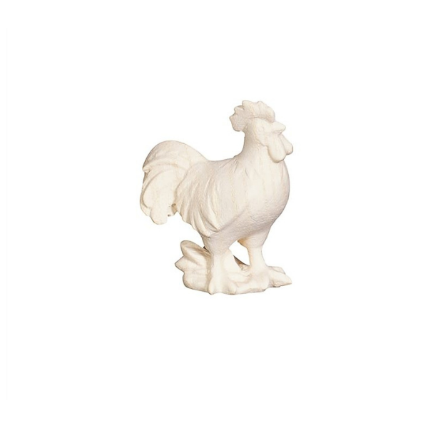 Pema Krippe_holzgeschnitzt_Hahn_natur