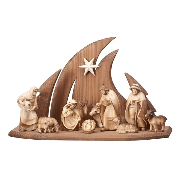 Pema krippe Set3_gebeizt