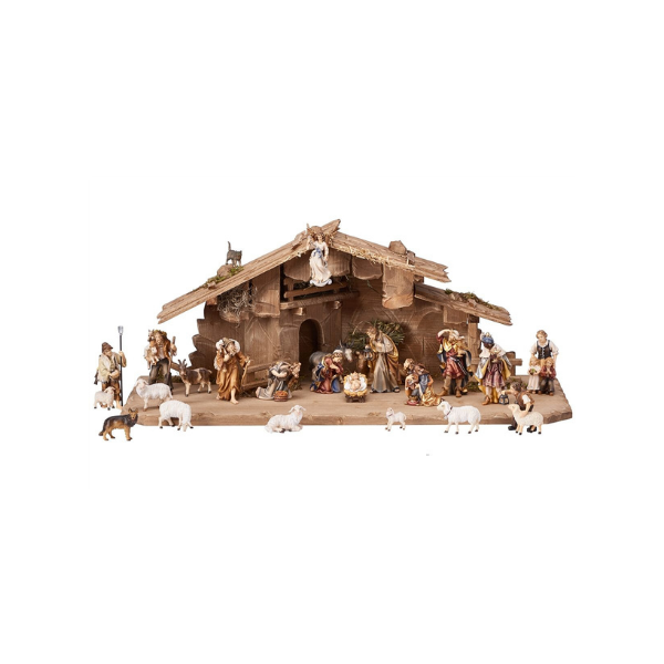 Rainell Nativity Set 25 pieces in the stable Holy Night