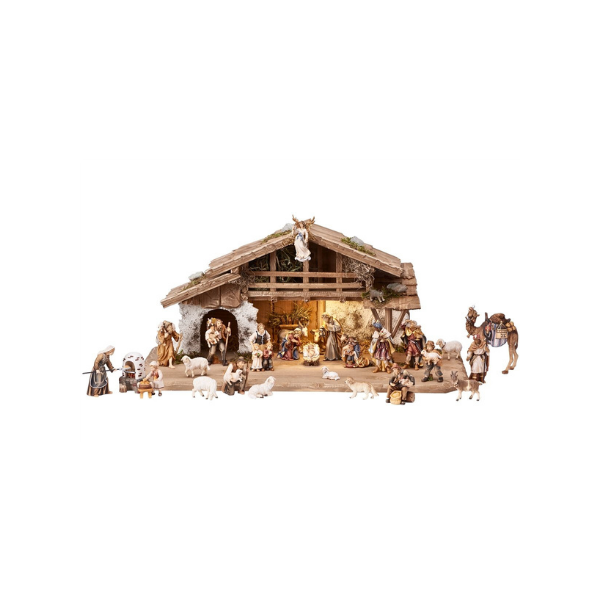 Rainell Nativity Set 30 pieces in Alpine Stable