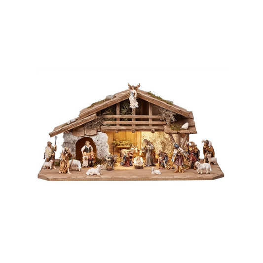 Rainell Nativity Set 20 pieces in Alpine Stable