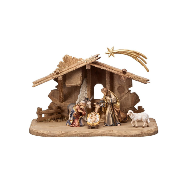 Rainell Nativity Set 9 pieces in Stable Tirol