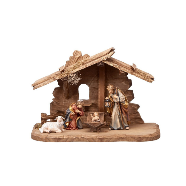 Rainell Nativity Set 6 pieces in Stable Tirol