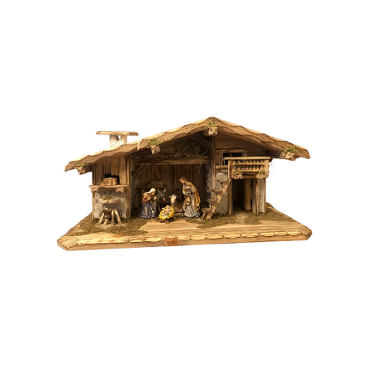 Kostner Nativity Set 7 pieces in the stable Villach