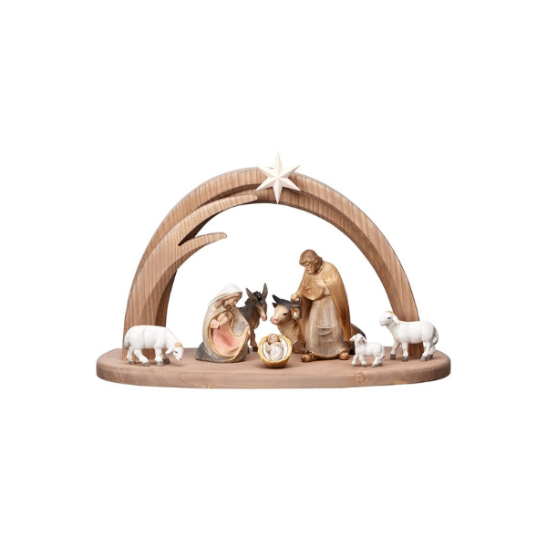 Pema Nativity Set 10 pieces in the stable Leonardo