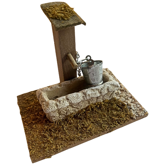 Eckiger Brunnen für Krippe