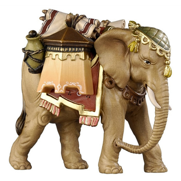 Elefant mit Gepaeck_holzgeschnitzt_color