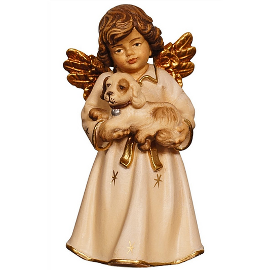Standing angel with dog 