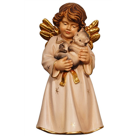 Standing angel with cat 