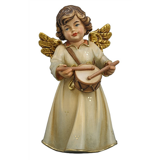 Standing angel with drum 
