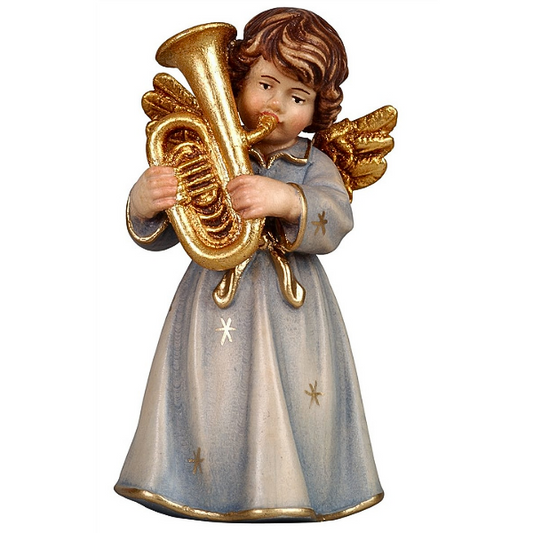Standing angel with tuba 