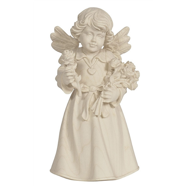 Standing angel with roses 