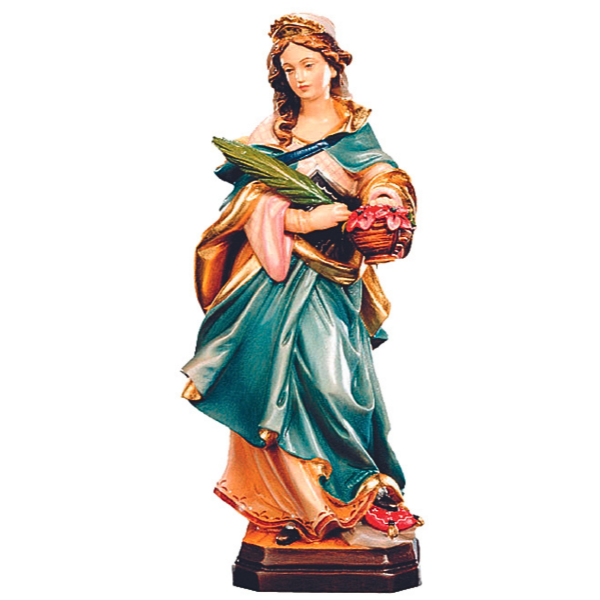 Heilige Dorothea holzgeschnitzt B & C Grossrubatscher Handels GbR