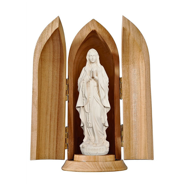 Madonna of Lourdes in niche