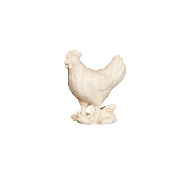 Pema Krippe_holzgeschnitzt_Huhn_nat