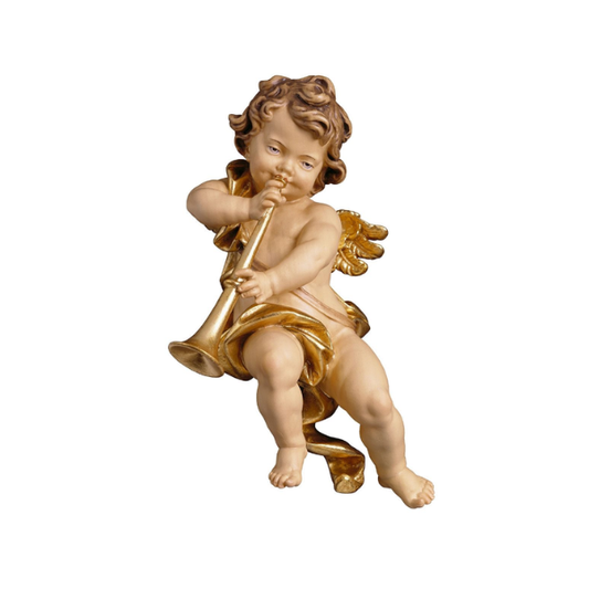 Cherub with trumpet 