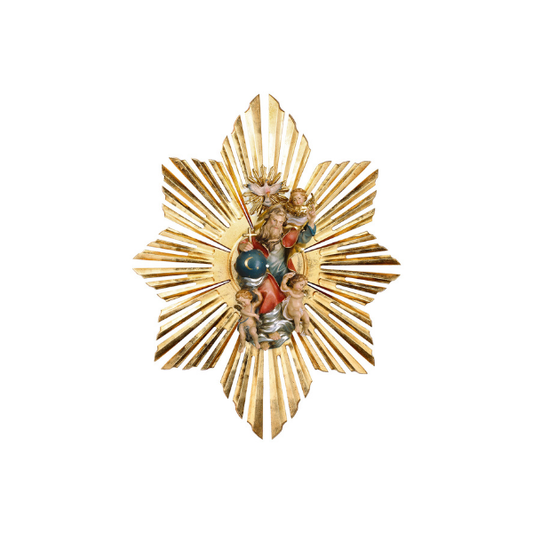Gloriole mit Schein Hirtenkrippe