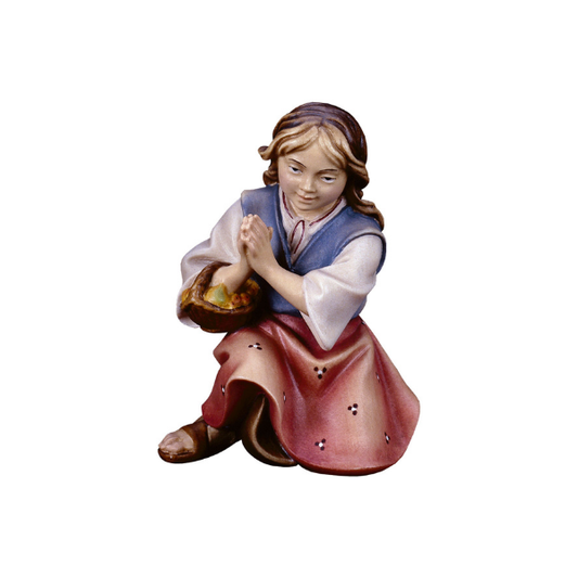 Mädchen mit Korb Hirtenkrippe